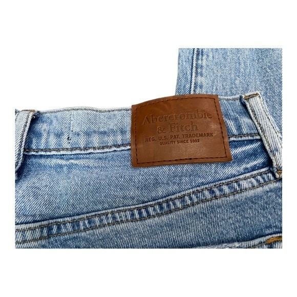 Abercrombie &‎ Fitch 30x32 A&F Vintage Stretch 90s Slim Jeans Denim Distressed - Picture 8 of 14